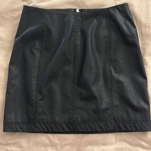 Free People leather mini